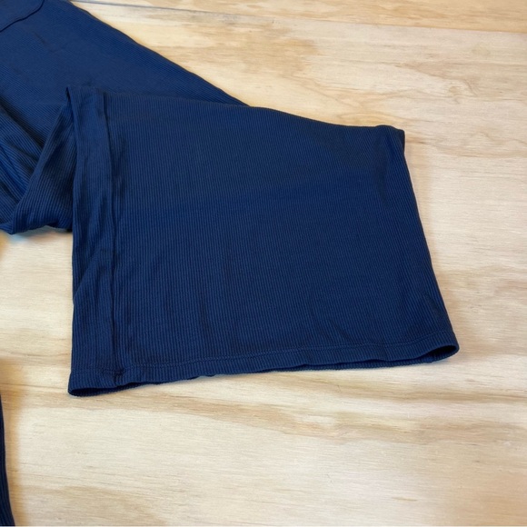 Barefoot Dreams Malibu Ultra Soft Rib Patch Pocket Pant Indigo Color Size S - Picture 4 of 11